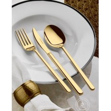 Pm Leonardo Dali 42 Parça "GOLD" Çatal Bıçak Kaşık Takım